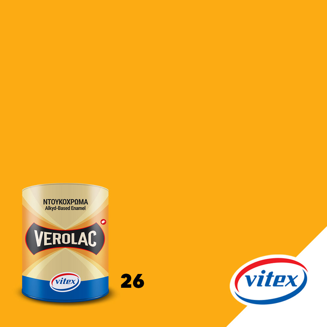 Vitex Verolac Αλκυδικό Χρώμα Διαλυτικού Για Ξύλα & Μέταλλα 750ml 26