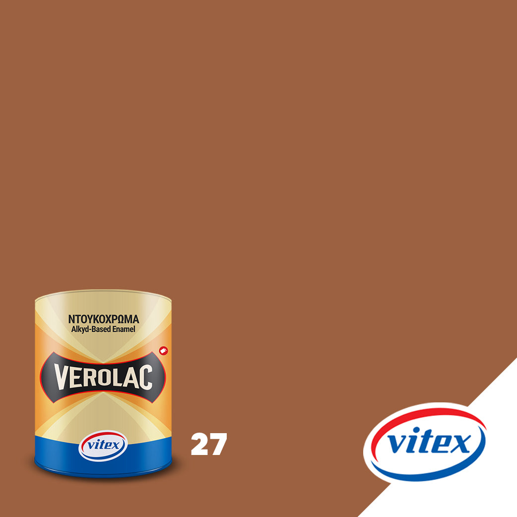 Vitex Verolac Αλκυδικό Χρώμα Διαλυτικού Για Ξύλα & Μέταλλα 750ml 27