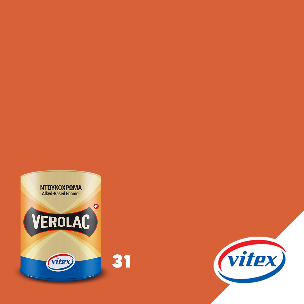 Vitex Verolac Αλκυδικό Χρώμα Διαλυτικού Για Ξύλα & Μέταλλα 750ml 31