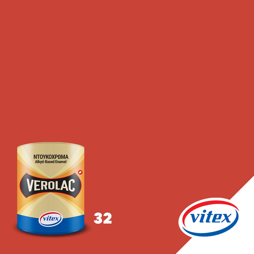 Vitex Verolac Αλκυδικό Χρώμα Διαλυτικού Για Ξύλα & Μέταλλα 750ml 32