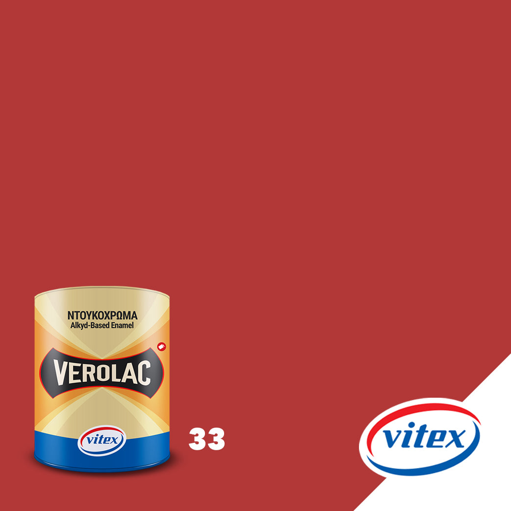 Vitex Verolac Αλκυδικό Χρώμα Διαλυτικού Για Ξύλα & Μέταλλα 750ml 33