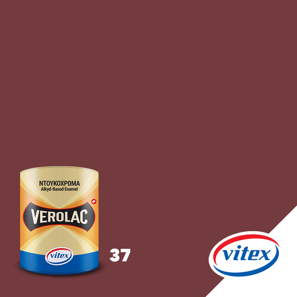 Vitex Verolac Αλκυδικό Χρώμα Διαλυτικού Για Ξύλα & Μέταλλα 750ml 37