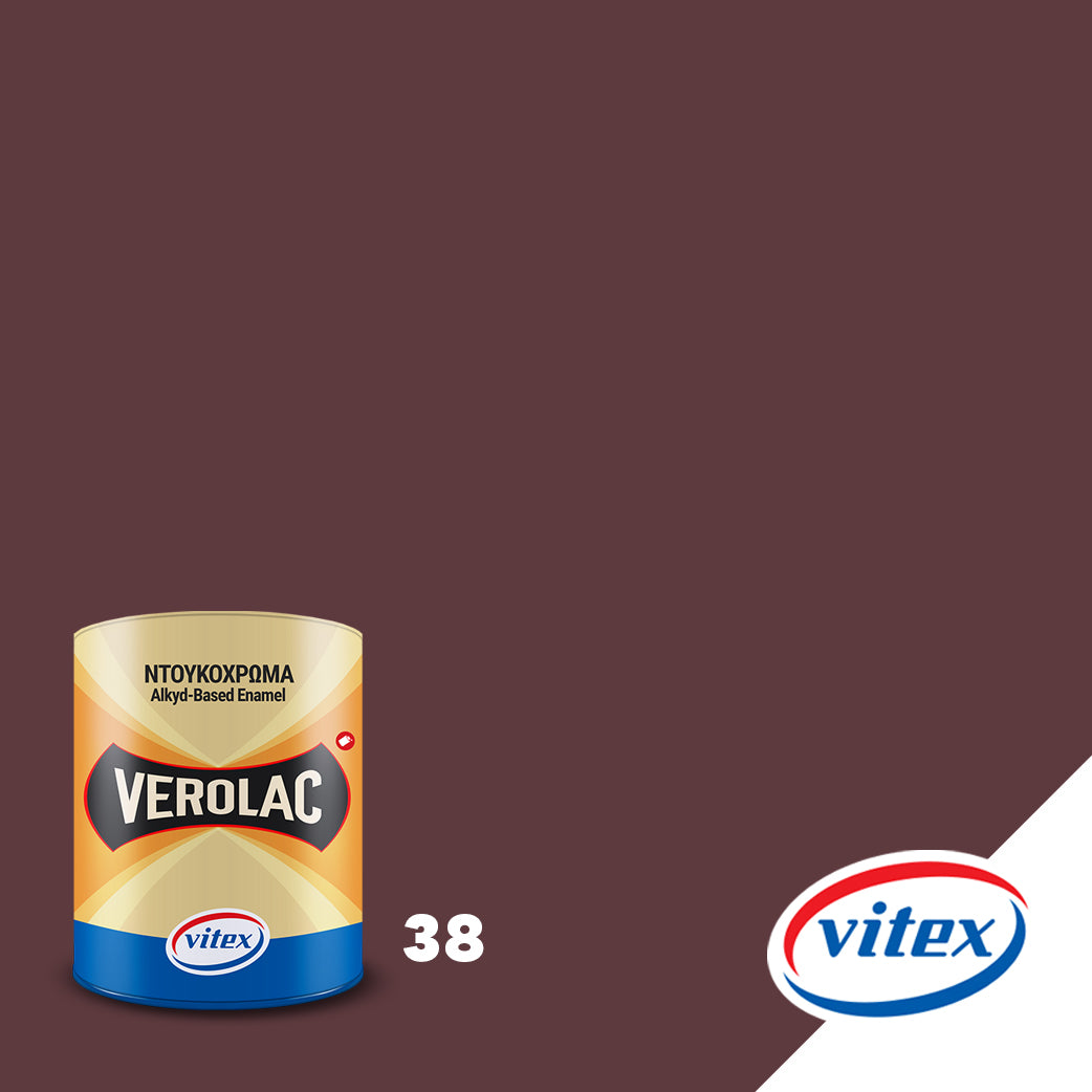 Vitex Verolac Αλκυδικό Χρώμα Διαλυτικού Για Ξύλα & Μέταλλα 750ml 38