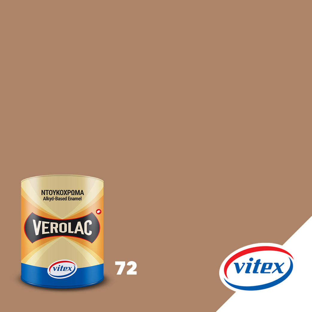 Vitex Verolac Αλκυδικό Χρώμα Διαλυτικού Για Ξύλα & Μέταλλα 750ml 72