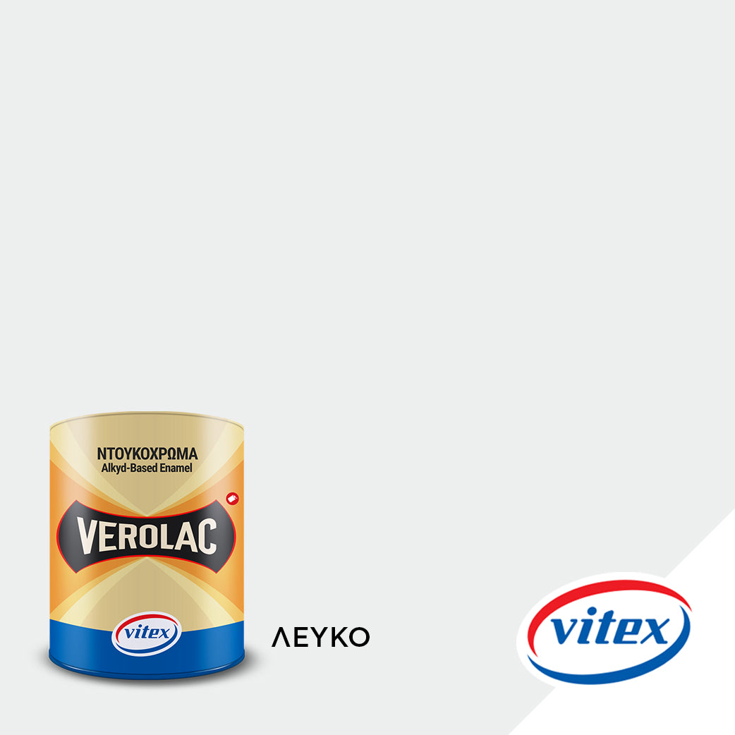 Vitex Verolac Αλκυδικό Χρώμα Διαλυτικού Για Ξύλα & Μέταλλα 750ml 10 ΛΕΥΚΟ ΜΑΤ