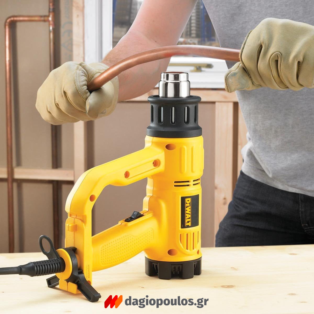 DeWalt D26411-QS Ηλεκτρικό Πιστόλι Θερμού Αέρα 1800W Με 2 Ταχύτητες Ρυθμιζόμενο