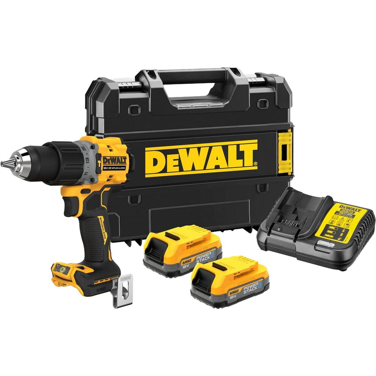 DeWalt DCD805E2T Brushless Δραπανοκατσάβιδο Κρουστικό Μπαταρίας 18.0V Li-Ion Με 2 Μπαταρίες 1.7Ah & Βαλίτσα Powerstack