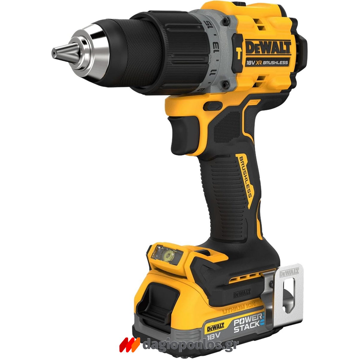 DeWalt DCD805E2T Brushless Δραπανοκατσάβιδο Κρουστικό Μπαταρίας 18.0V Li-Ion Με 2 Μπαταρίες 1.7Ah & Βαλίτσα Powerstack
