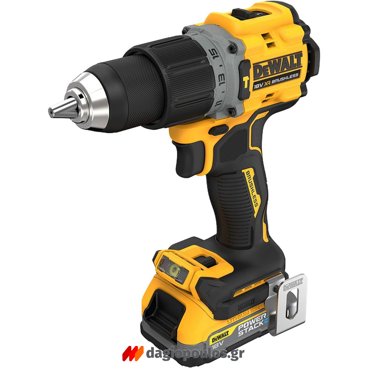 DeWalt DCD805E2T Brushless Δραπανοκατσάβιδο Κρουστικό Μπαταρίας 18.0V Li-Ion Με 2 Μπαταρίες 1.7Ah & Βαλίτσα Powerstack