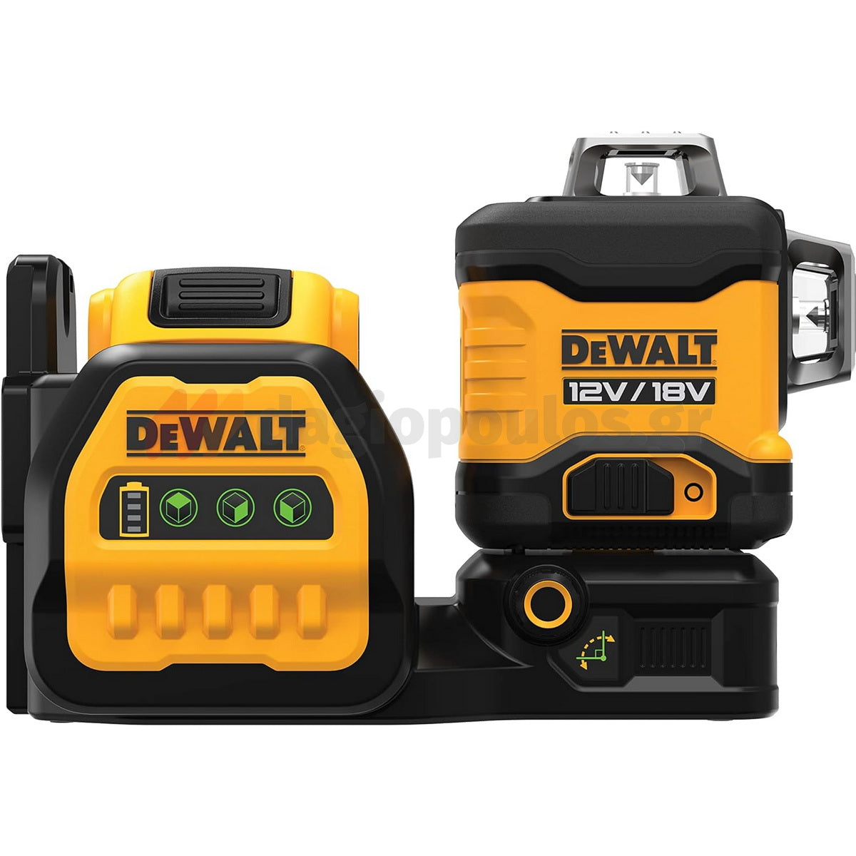 DeWalt DCE089D1G18-GB Αλφάδι Λέιζερ 3 x 360° 12V / 18V XR® Li-Ion Πολλαπλών Γραμμών Πράσινο Με Μπαταρία 2.0Ah - Βαλίτσα T-Stak