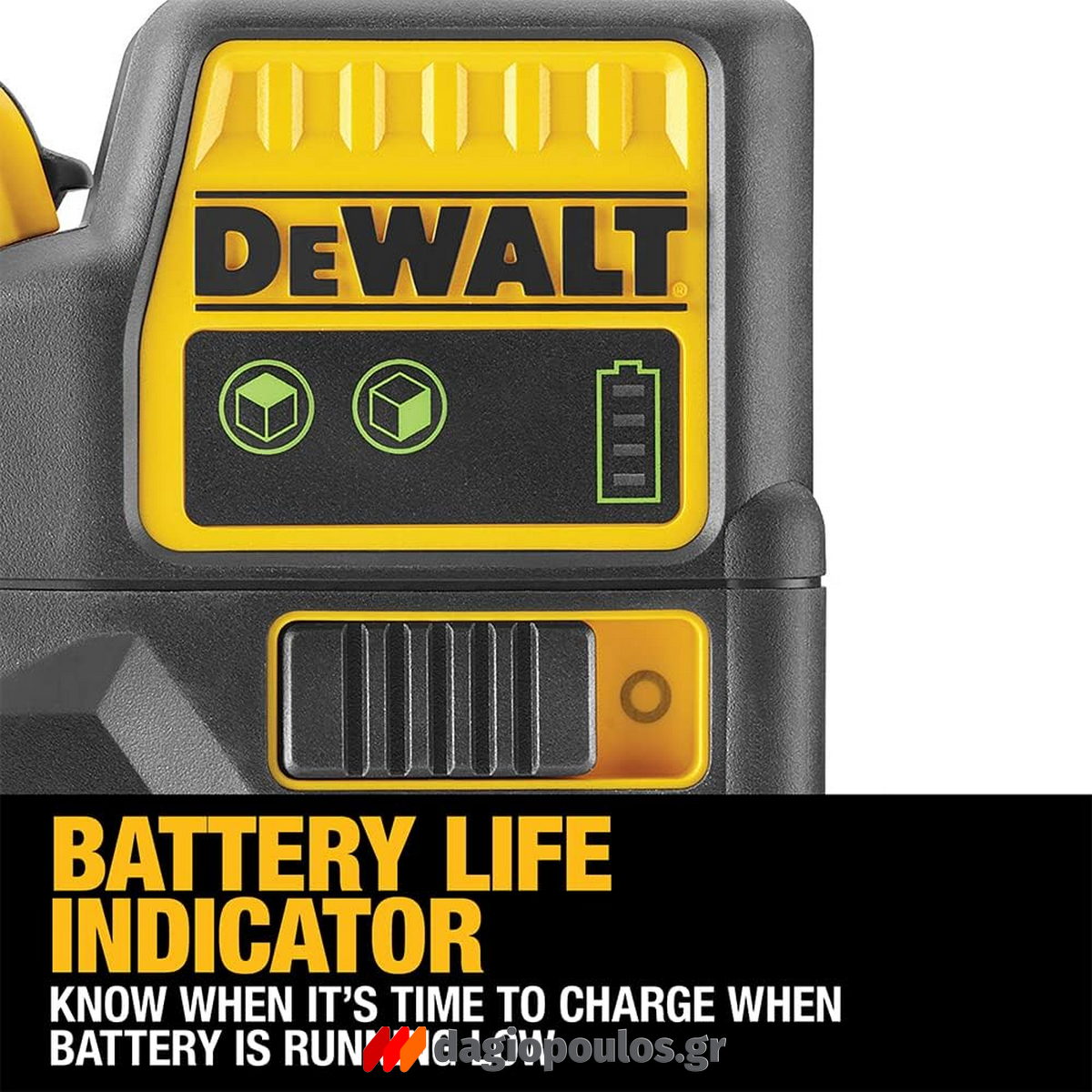 DeWalt DCE089D1G Αλφάδι Laser 12V Πολλαπλών Γραμμών Πράσινο 3x360° Με Μπατ.2.0Ah - Φορτιστή - Βαλίτσα