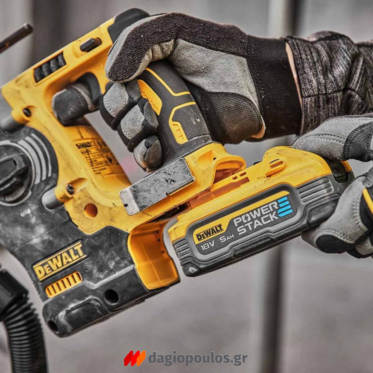 DeWalt DCH273H2T-QW SDS Plus Brushless Σκαπτικό Περιστροφικό Πνευματικό Πιστολέτο 18V Li-Ion Με 2 Μπαταρίες 5.0Ah Powerstack & Βαλίτσα T-Stak