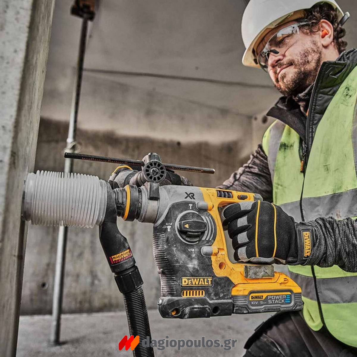 DeWalt DCH273H2T-QW SDS Plus Brushless Σκαπτικό Περιστροφικό Πνευματικό Πιστολέτο 18V Li-Ion Με 2 Μπαταρίες 5.0Ah Powerstack & Βαλίτσα T-Stak