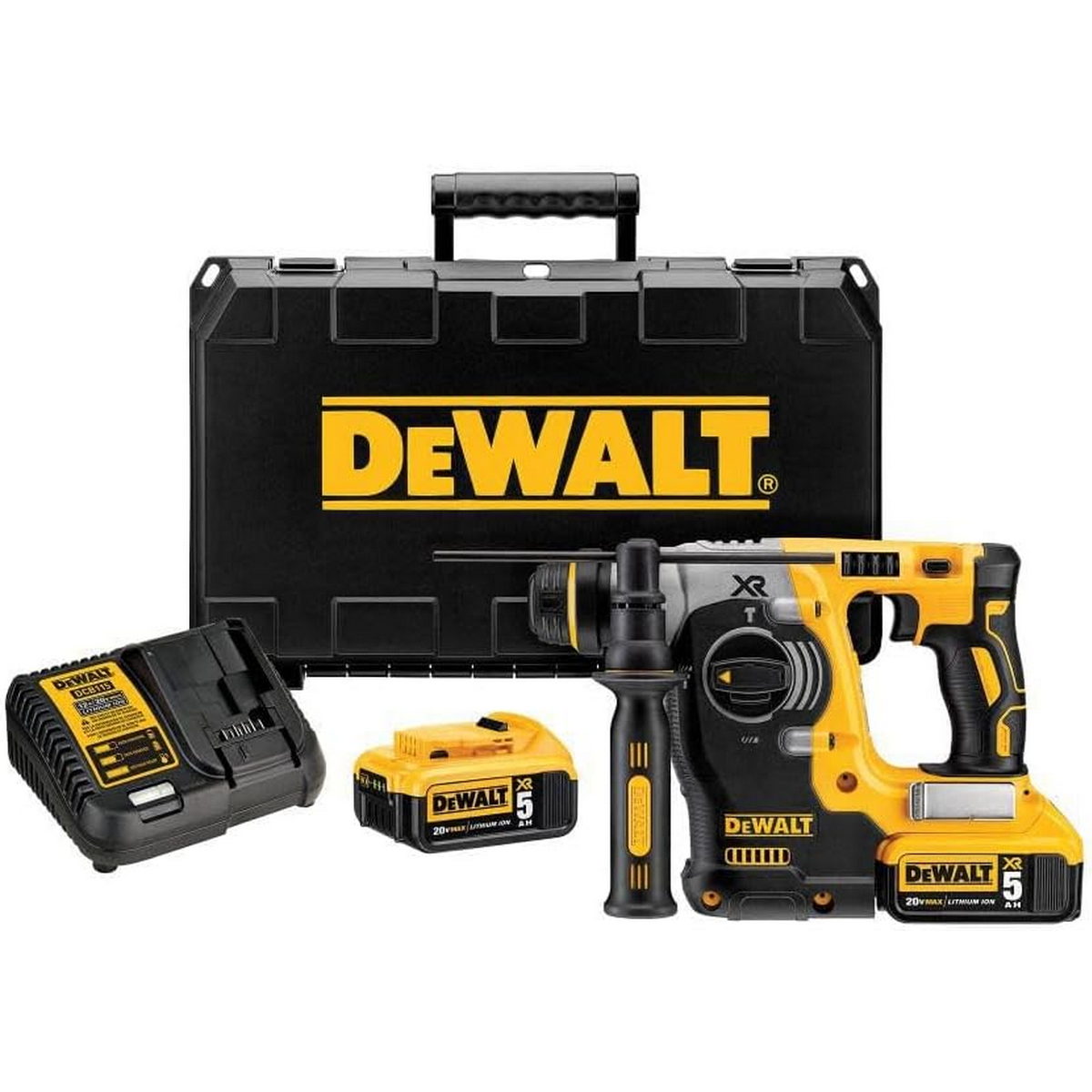 DeWalt DCH273P2T-QW SDS Plus Brushless Σκαπτικό Περιστροφικό Πνευματικό Πιστολέτο 18V Li-Ion Με 2 Μπαταρίες 5.0Ah XR & Βαλίτσα