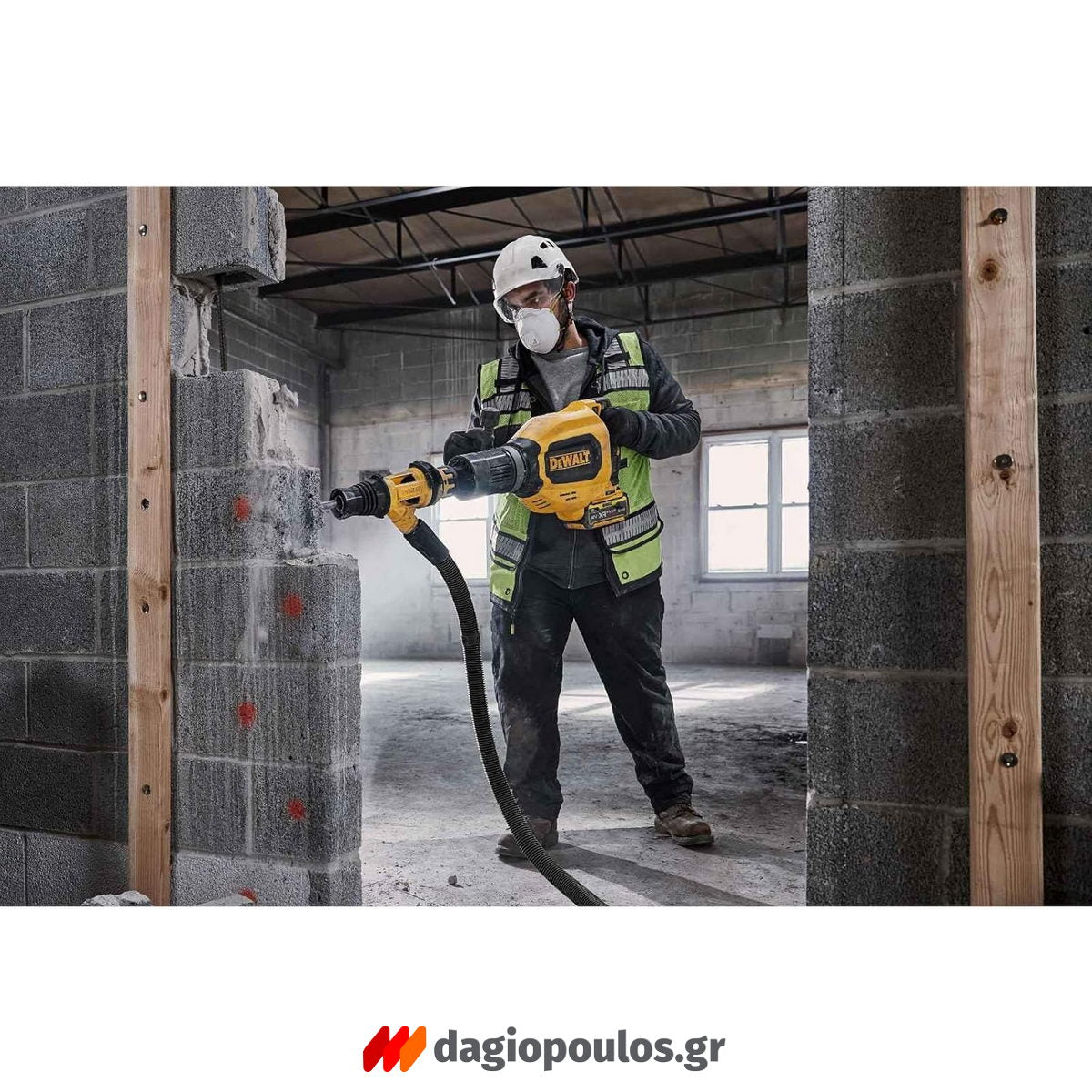 DeWalt DCH911NK-XJ SDS Max Brushless Κατεδαφιστικό Σκαπτικό Πνευματικό Πιστολέτο Μπαταρίας 54V LiIon 27J 12.3kg