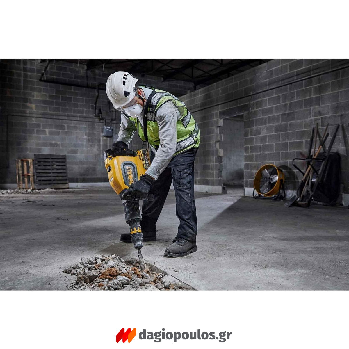 DeWalt DCH911NK-XJ SDS Max Brushless Κατεδαφιστικό Σκαπτικό Πνευματικό Πιστολέτο Μπαταρίας 54V LiIon 27J 12.3kg