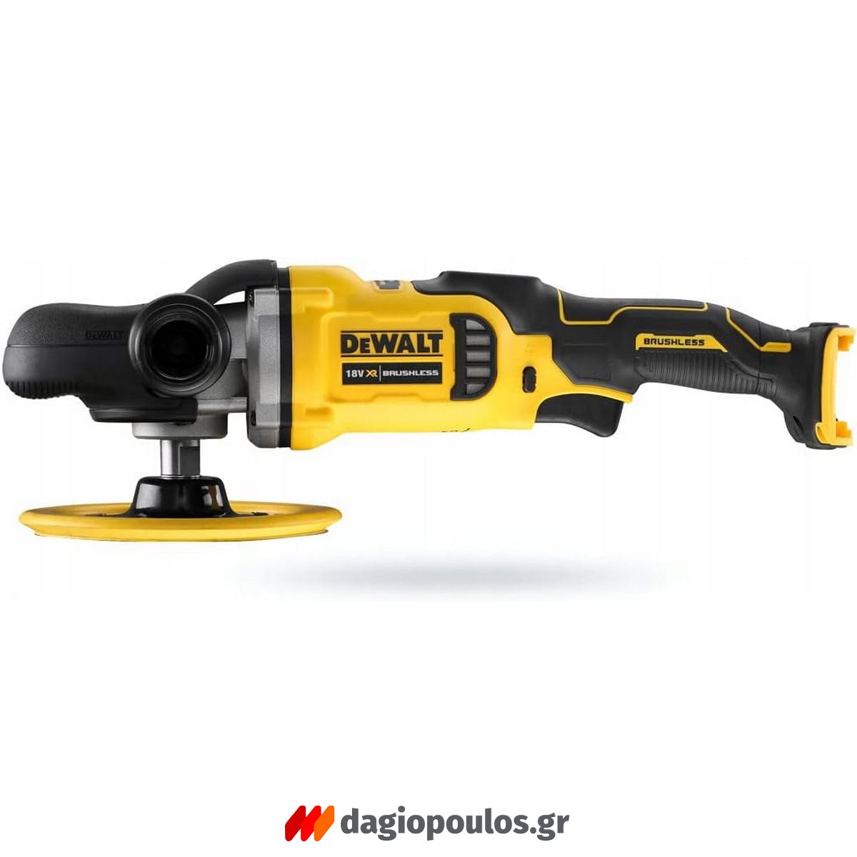 DeWalt DCM849N-XJ Brushless Αλοιφαδόρος Στιλβωτής Μπαταρίας 18V Li-Ion 180mm SOLO Ρυθμιζόμενος