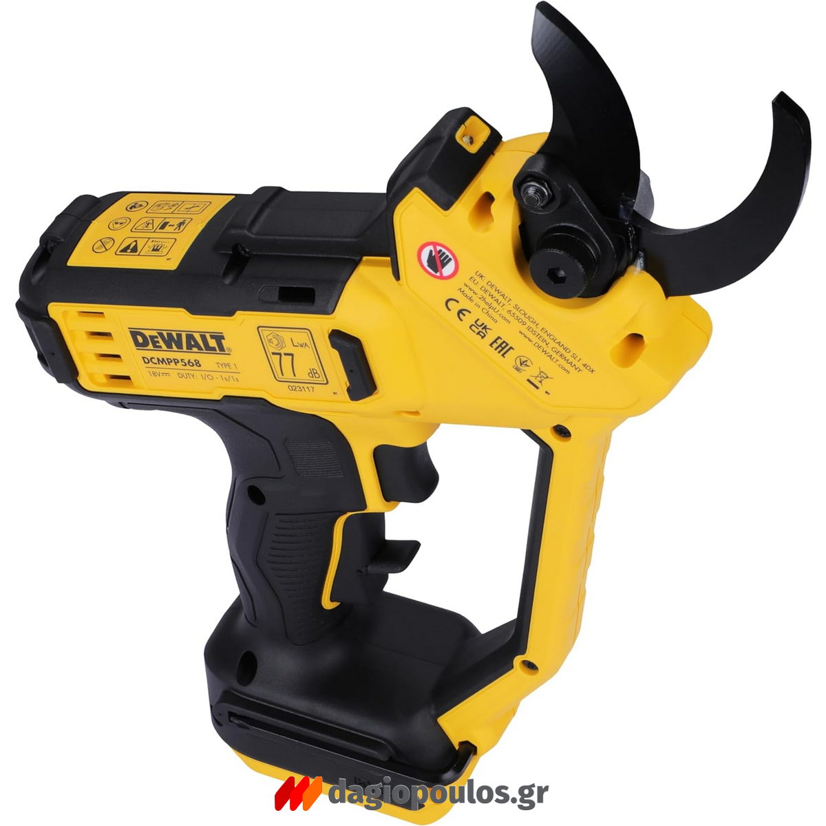 DeWalt DCMPP568N-XJ Brushless Ψαλίδι Κλάδου 18V Li-Ion Solo