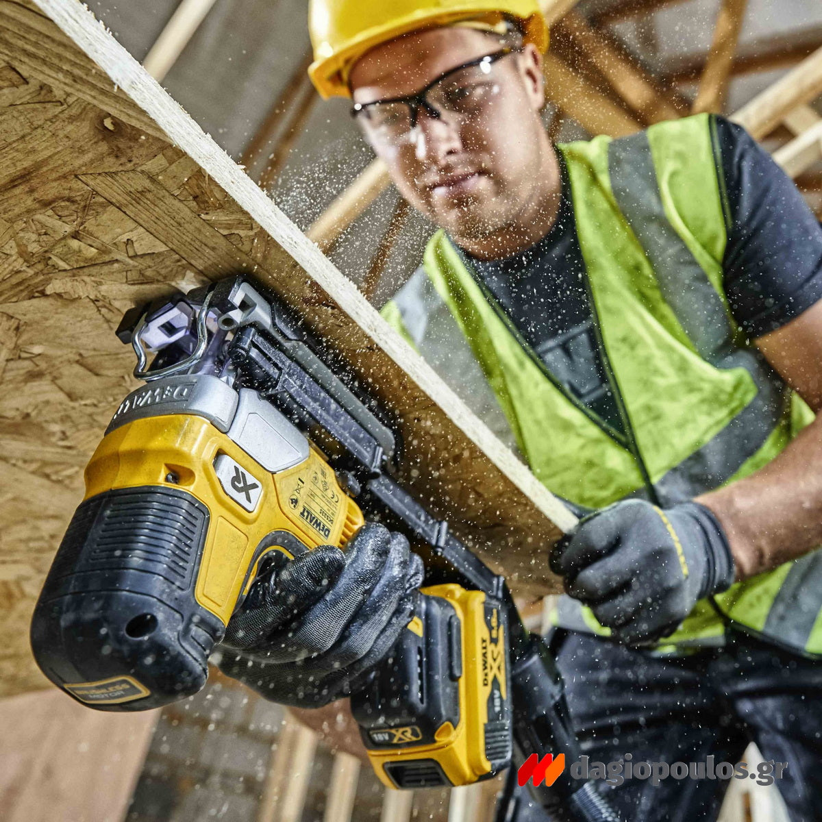 DeWalt DCS335NT-XJ Brushless Σέγα Μπαταρίας XR 18V Li-Ion SOLO & Βαλίτσα T-Stak