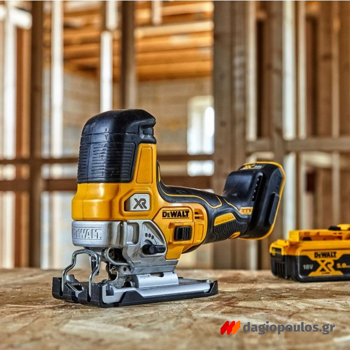DeWalt DCS335NT-XJ Brushless Σέγα Μπαταρίας XR 18V Li-Ion SOLO & Βαλίτσα T-Stak