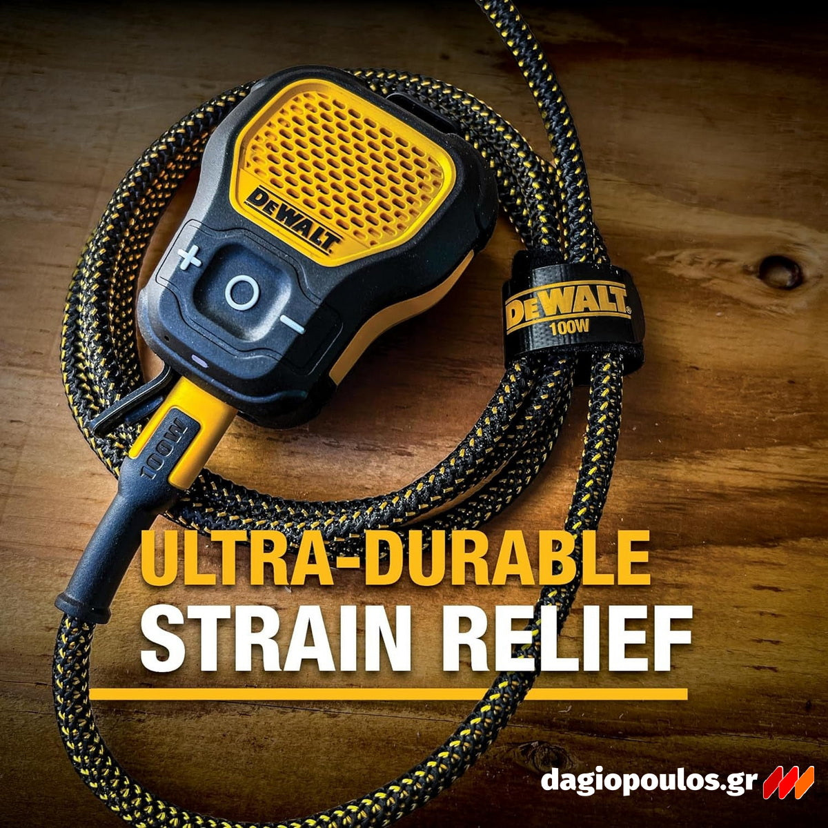 DeWalt 1311361DWG Ενισχυμένο Καλώδιο USB-A σε USB-C 1.2mtr