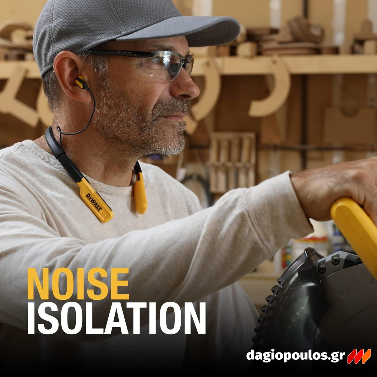 DeWalt 1902091DWG Bluetooth Ασύρματα Ακουστικά Λαιμού PRO