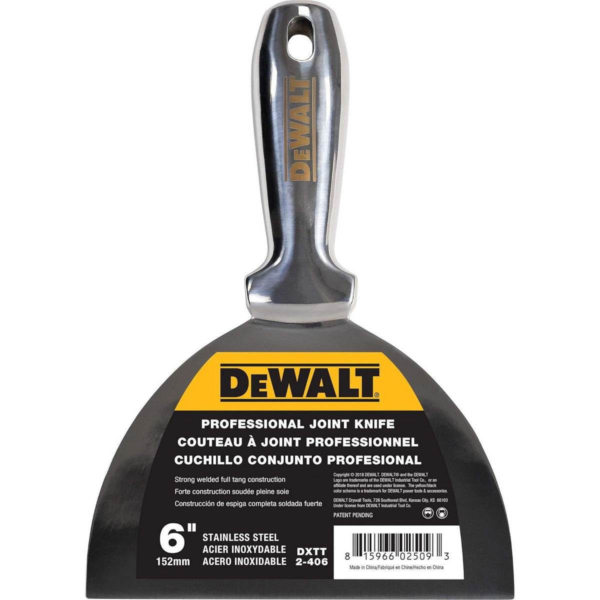 DeWalt DXTT-2-406 Stainless Steel Στοκαδόρος Με Ηλεκτροσυγκολλημένη Λαβή 6″ 152mm ΑΝΟΞΕΙΔΩΤΟΣ