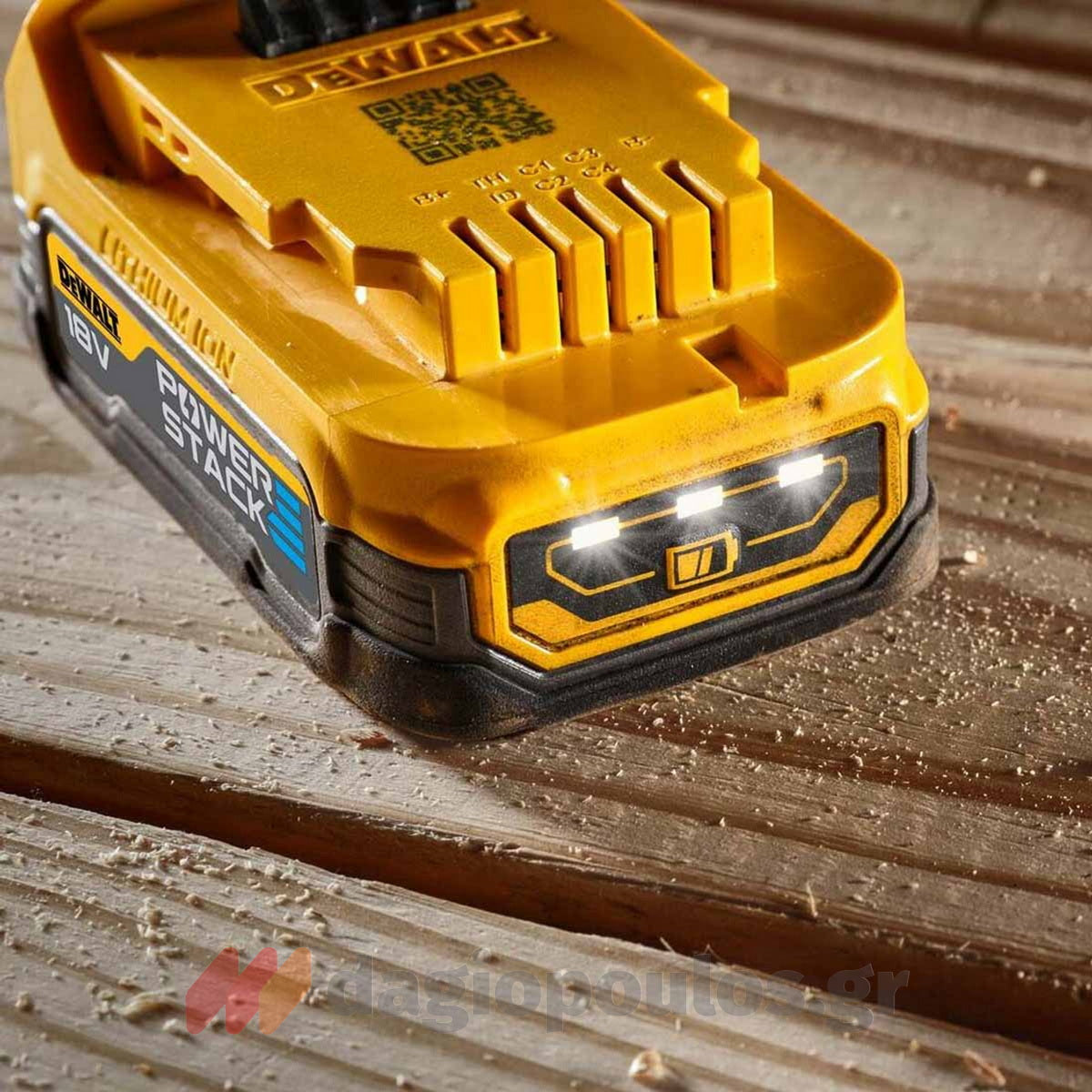 DeWalt DCB1102Ε2-QW Συλλογή Φορτιστής DCB1102 12-18V Με 2 Μπαταρίες DCBP034 18V Li-Ion Powerstack 1.7Ah