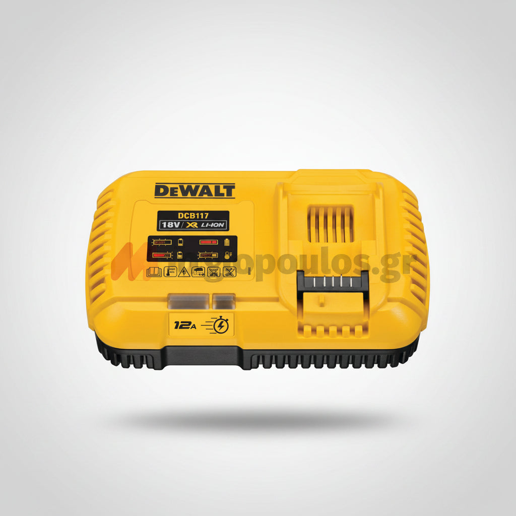 DeWalt DCB117-QW Ταχυφορτιστής Μπαταριών XR Flexvolt Powerstack 12Α 10.8-12-14.4-18V Li-Ion