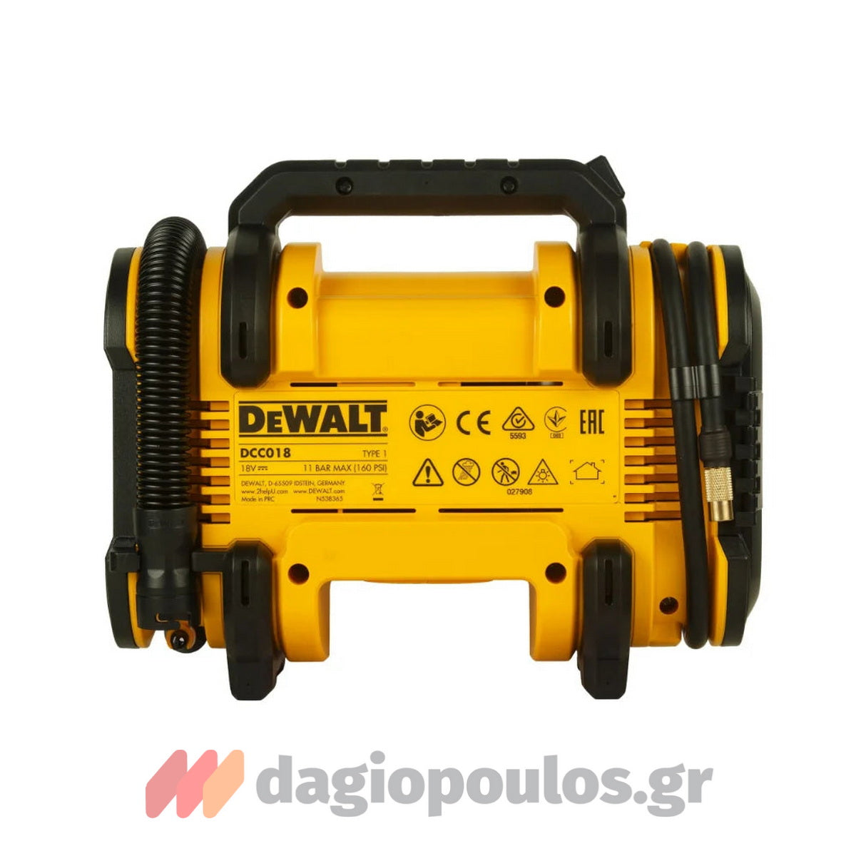 DeWalt DCC018N-XJ Αεροσυμπιεστής 3 Πηγών (Xωρίς Καλώδιο 230V και Μπαταρία) SOLO