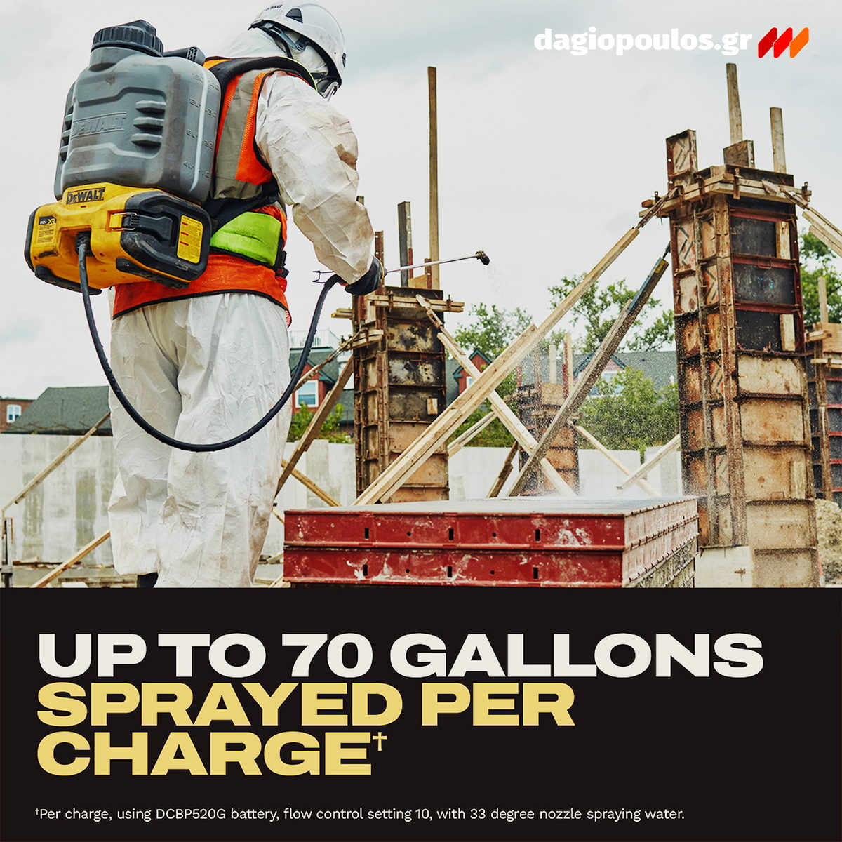 DeWalt DCCS1100N-XJ Ψεκαστήρας Χημικών Σκυροδέματος 18V Li-Ion XR SOLO