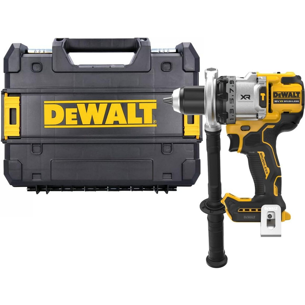 DeWalt DCD1007NT-XJ Brushless Δραπανοκατσάβιδο Κρουστικό Μπαταρίας 18V Li-Ion SOLO Με Βαλίτσα T-Stak