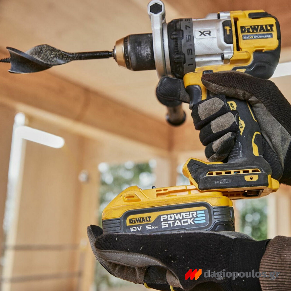 DeWalt DCD1007NT-XJ Brushless Δραπανοκατσάβιδο Κρουστικό Μπαταρίας 18V Li-Ion SOLO Με Βαλίτσα T-Stak