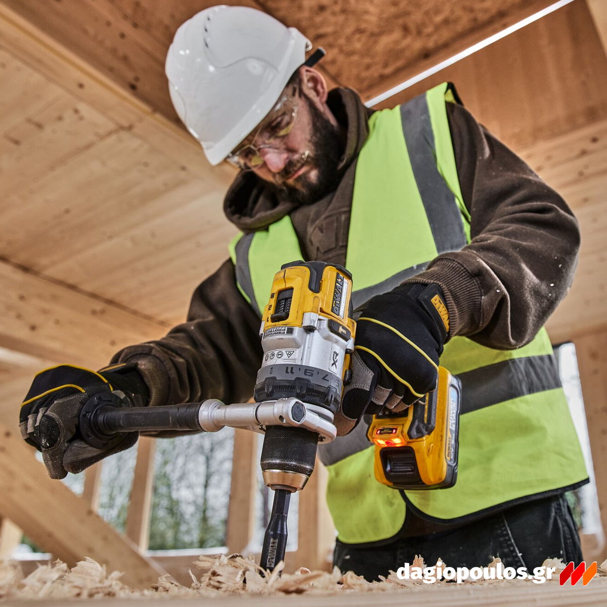 DeWalt DCD1007WW1T-QW Brushless Δραπανοκατσάβιδο Κρουστικό Μπαταρίας 18V Li-Ion Με Μπαταρία 8.0Ah - Φορτιστή - Βαλίτσα T-Stak