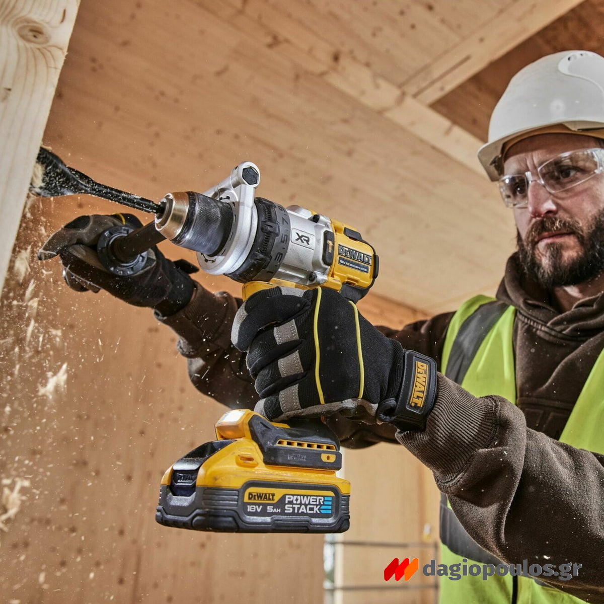 DeWalt DCD1007NT-XJ Brushless Δραπανοκατσάβιδο Κρουστικό Μπαταρίας 18V Li-Ion SOLO Με Βαλίτσα T-Stak