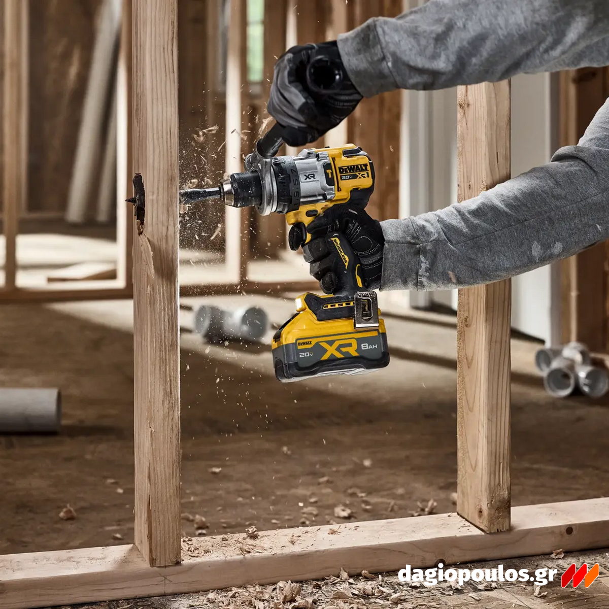 DeWalt DCD1007WW1T-QW Brushless Δραπανοκατσάβιδο Κρουστικό Μπαταρίας 18V Li-Ion Με Μπαταρία 8.0Ah - Φορτιστή - Βαλίτσα T-Stak