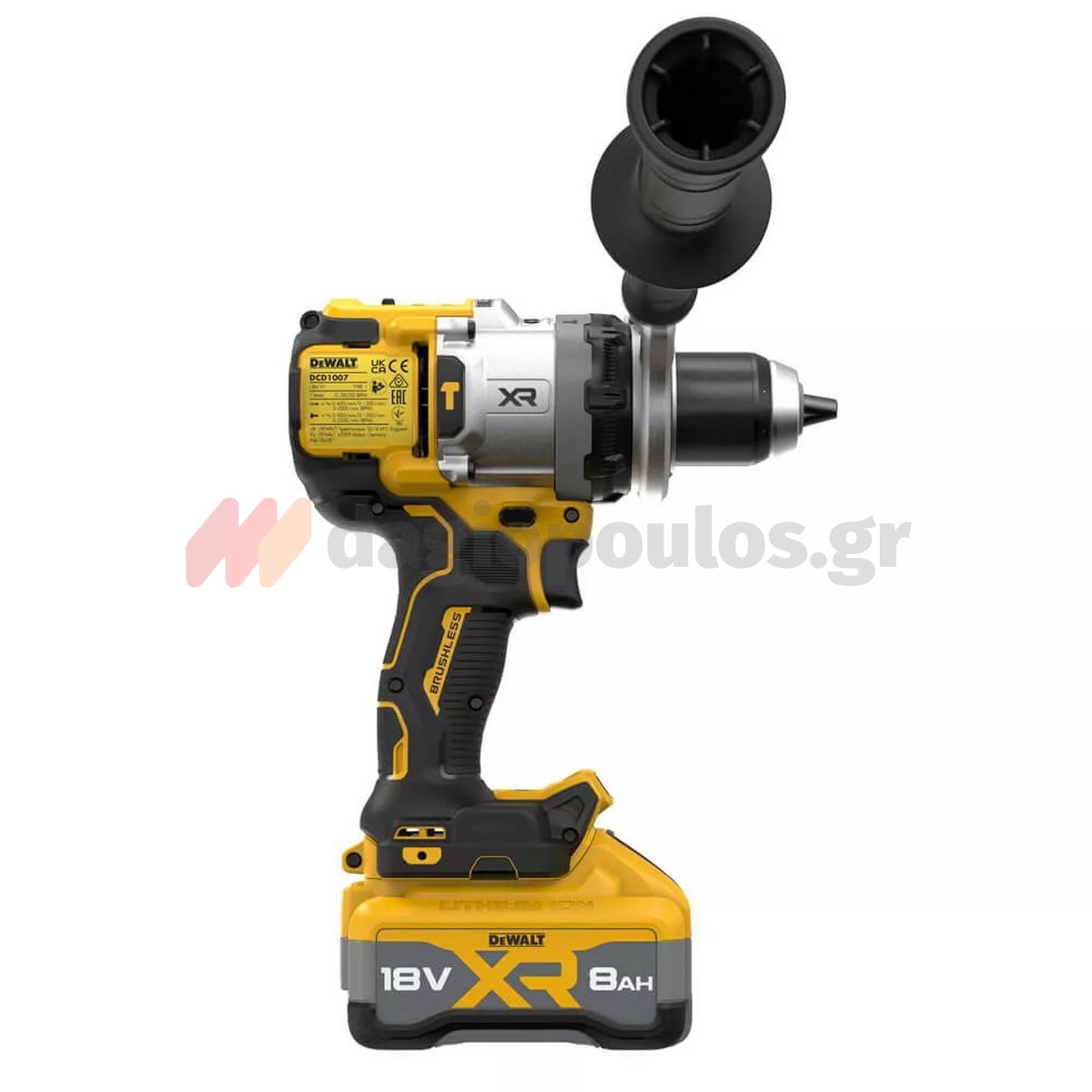 DeWalt DCD1007WW1T-QW Brushless Δραπανοκατσάβιδο Κρουστικό Μπαταρίας 18V Li-Ion Με Μπαταρία 8.0Ah - Φορτιστή - Βαλίτσα T-Stak
