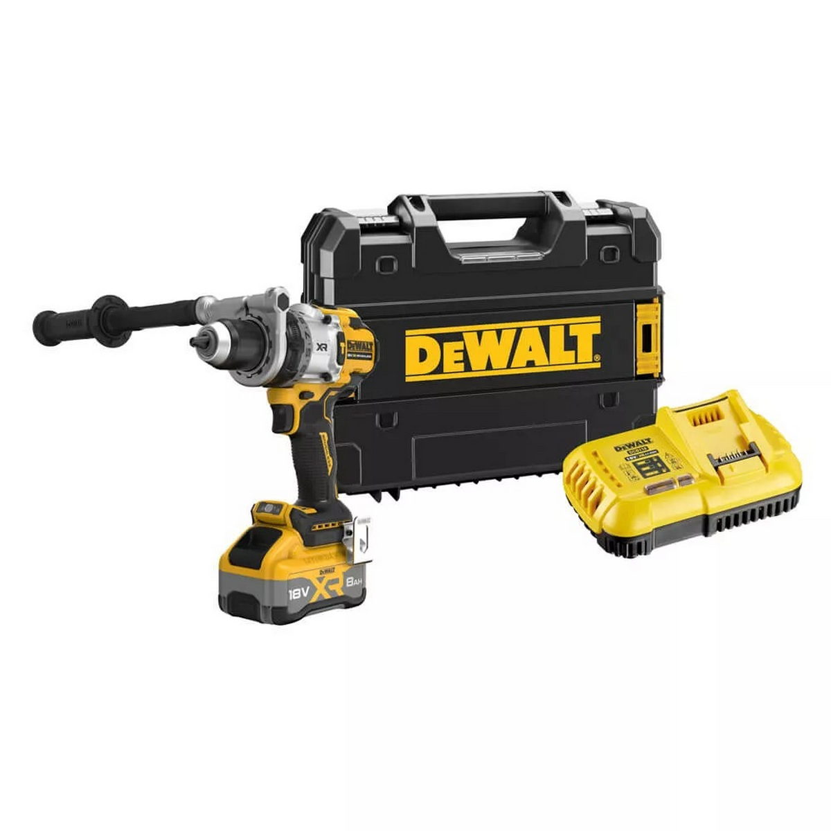 DeWalt DCD1007WW1T-QW Brushless Δραπανοκατσάβιδο Κρουστικό Μπαταρίας 18V Li-Ion Με Μπαταρία 8.0Ah - Φορτιστή - Βαλίτσα T-Stak