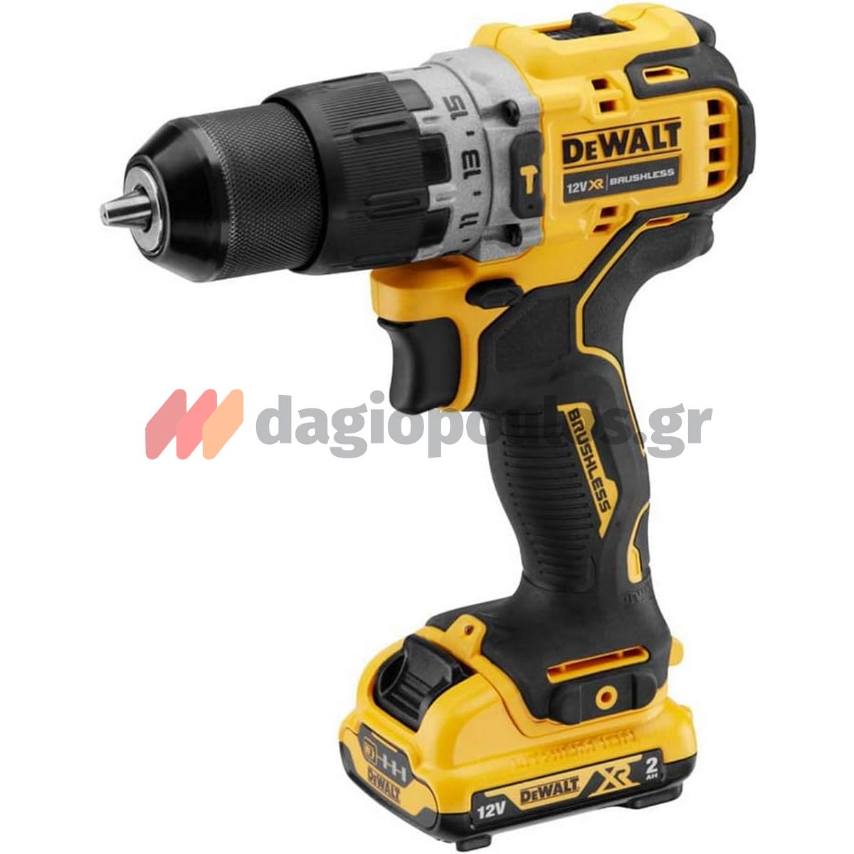 DeWalt DCD706D2-QW Brushless Κρουστικό Δραπανοκατσάβιδο Μπαταρίας 12V Li-Ion Με 2 Μπαταρίες 2.0Ah & Βαλίτσα T-Stak