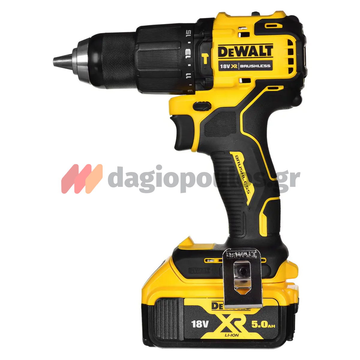 DeWalt DCK2062L2T Brushless Σετ Κρουστικό Δραπανοκατσάβιδο & Παλμικό Κατσαβίδι 18V Li-Ion Με 2 Μπαταρίες 3.0Ah & Βαλίτσα T-Stak