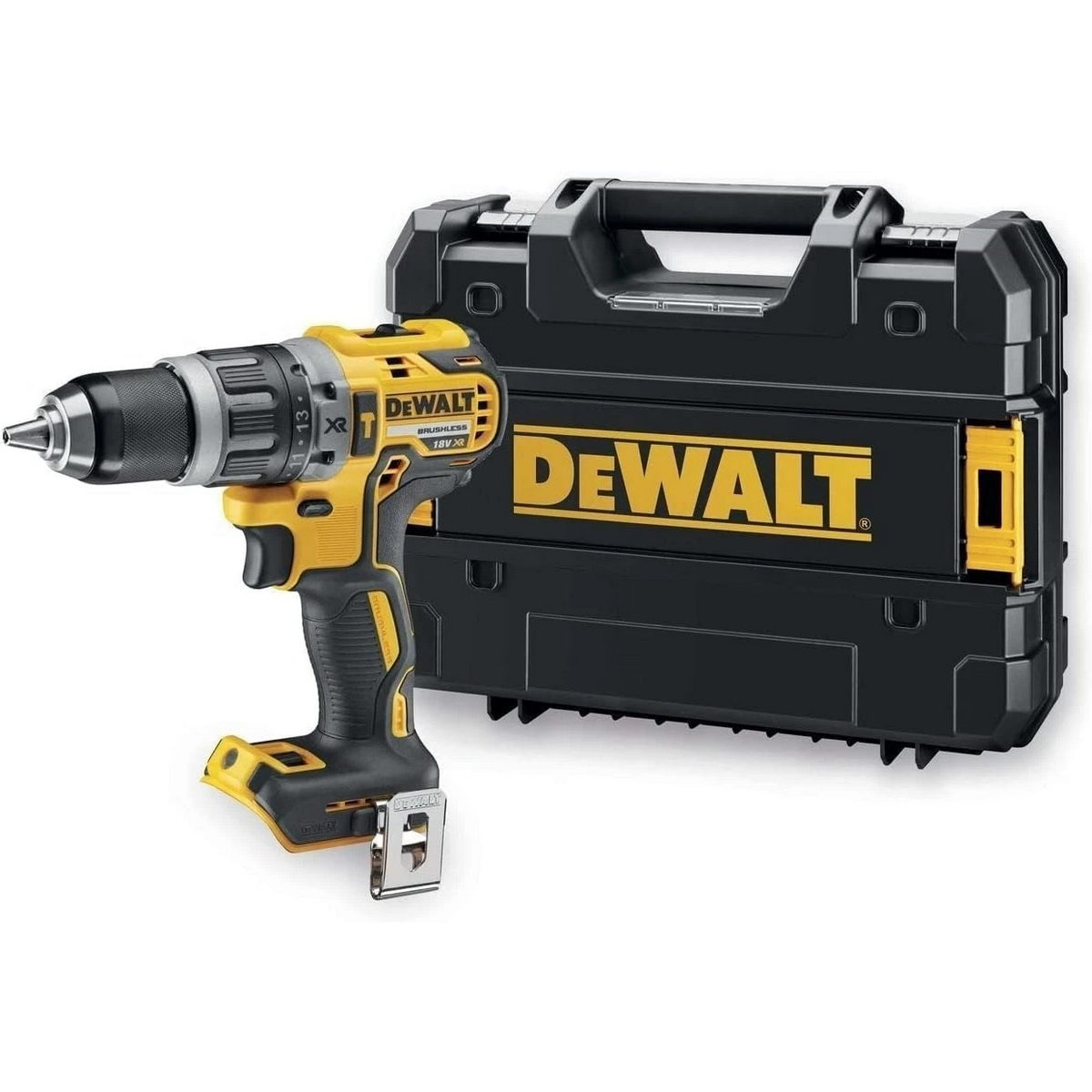 DeWalt DCD799NT-XJ Brushless Κρουστικό Δραπανοκατσάβιδο Μπαταρίας 18V Li-Ion 74Nm Με Βαλίτσα T-Stak