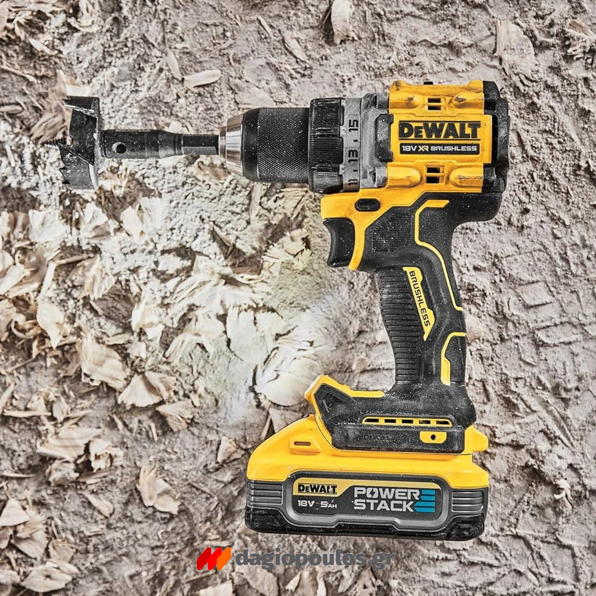 DeWalt DCD800H2T-QW Brushless Δραπανοκατσάβιδο Μπαταρίας 18V Li-Ion Με 2 Μπαταρίες 5.0Ah & Βαλίτσα T-Stak
