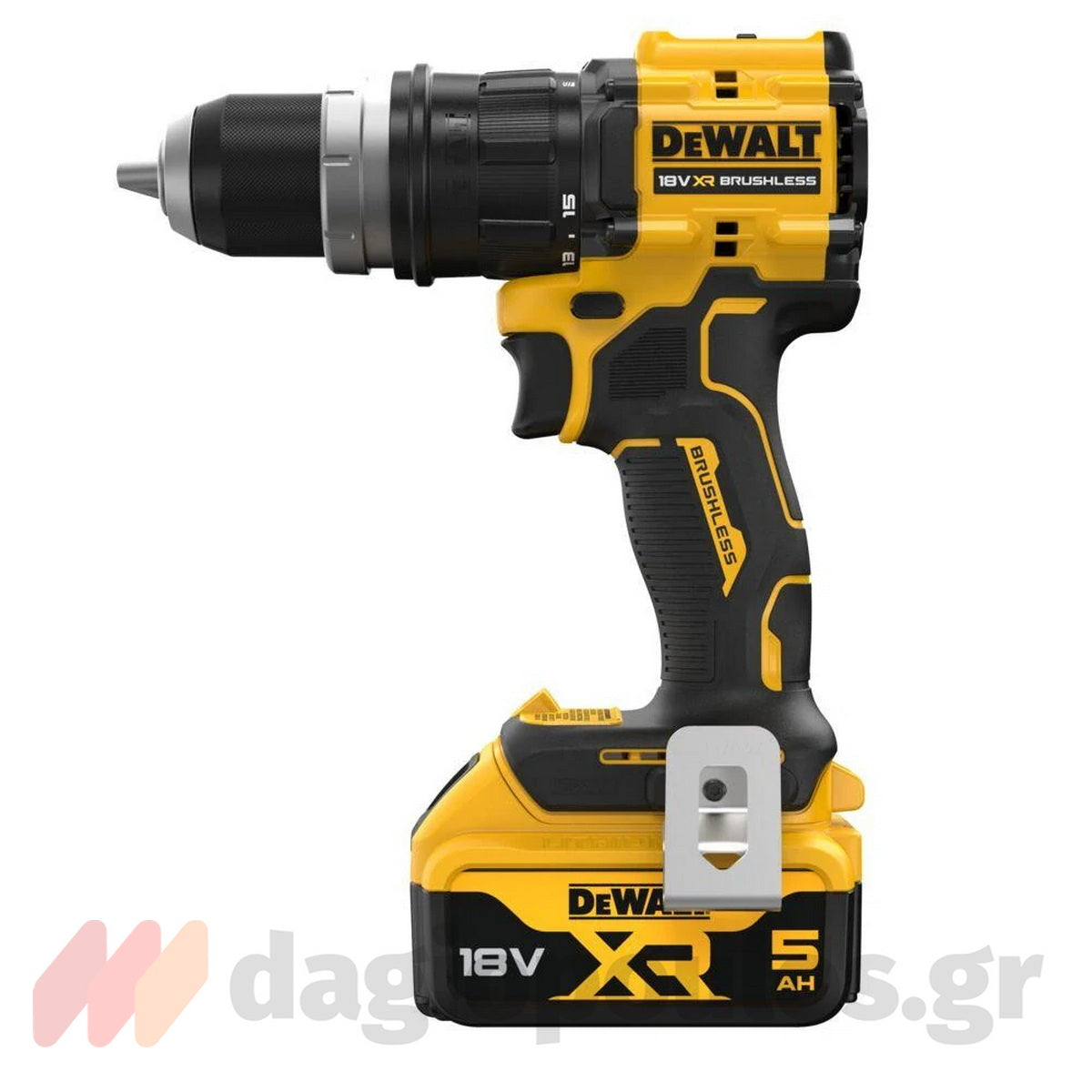 DeWalt DCD803P2T-QW Brushless Δραπανοκατσάβιδο Μπαταρίας Πολλαπλών Κεφαλών 18V Li-Ion Με 2 Μπατ.5.0Ah - Βαλίτσα T-STAK