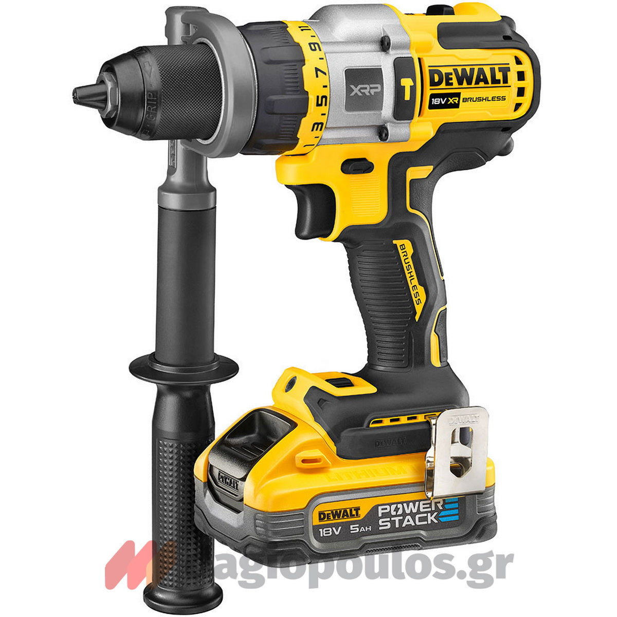 DeWalt DCD999H2T Brushless Κρουστικό Δραπανοκατσάβιδο Μπαταρίας 18V Li-Ion Με 2 Μπαταρίες 5.0Ah & Βαλίτσα T-Stak