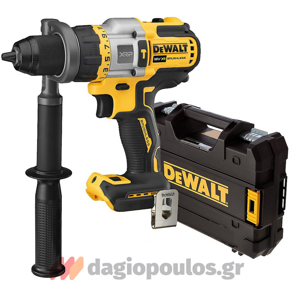 DeWalt DCD999H2T Brushless Κρουστικό Δραπανοκατσάβιδο Μπαταρίας 18V Li-Ion Με 2 Μπαταρίες 5.0Ah & Βαλίτσα T-Stak