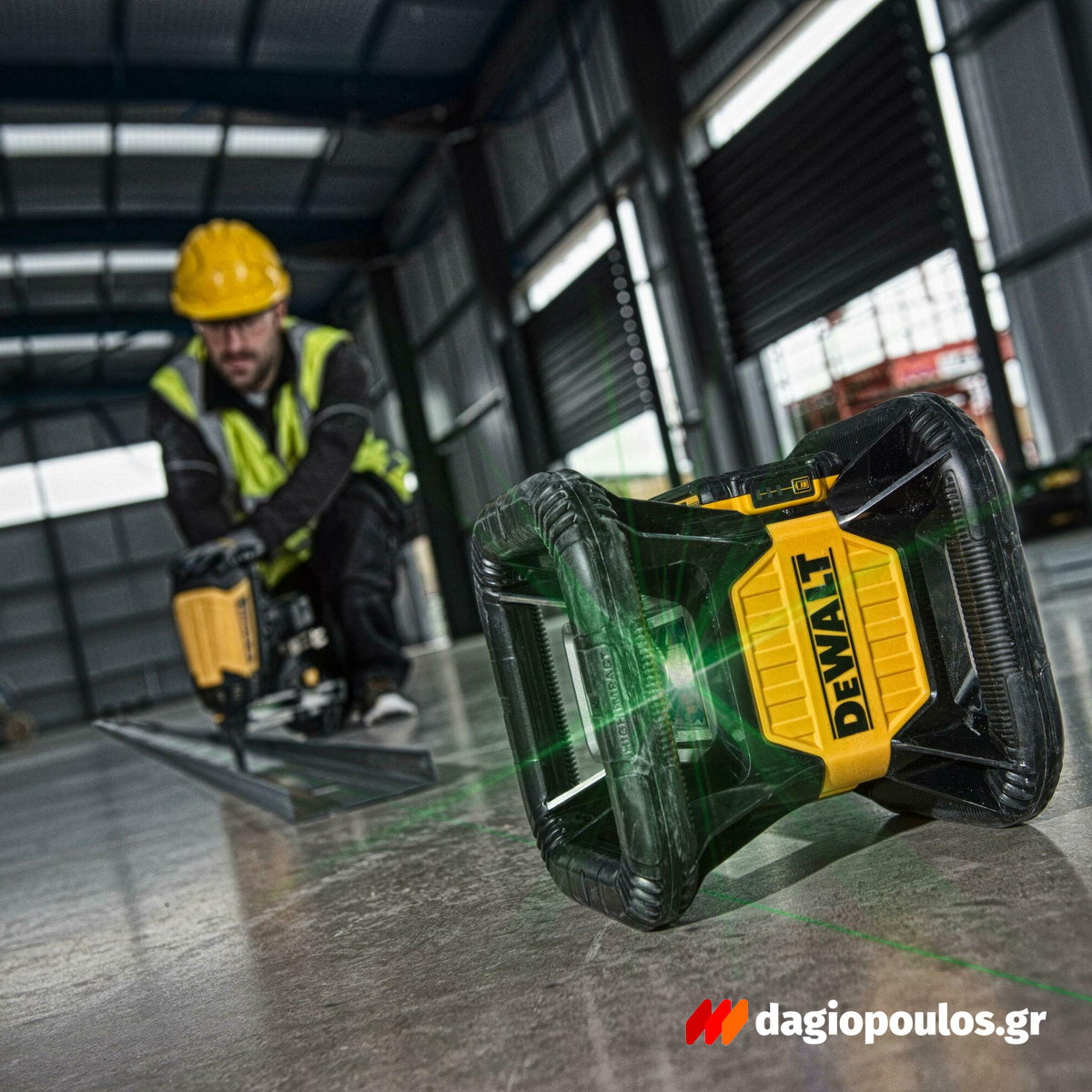 DeWalt DCE079D1G-QW Αλφάδι Laser Πράσινης Δέσμης 18V Li-Ion Με Μπαταρία 2.0Ah - Βαλίτσα