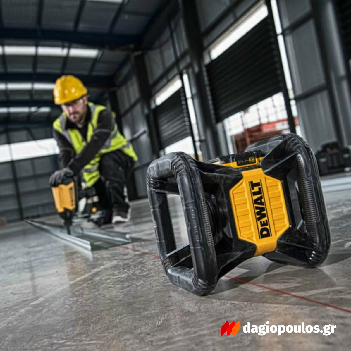 Dewalt DCE079D1R-QW Περιστροφικό Αλφάδι Laser Κόκκινης Δέσμης 18V Li-Ion Με Μπαταρία 2.0Ah