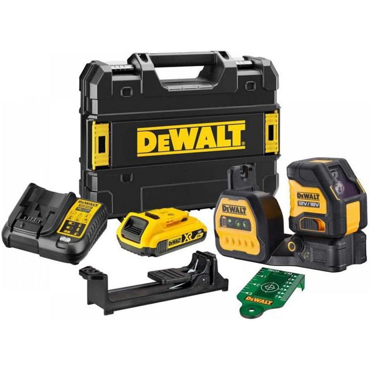 DeWalt DCE088D1G18-QW Αλφάδι Laser Πράσινης Δέσμης 12-18V Li-Ion Με Μπαταρία 2.0Ah - Βαλίτσα