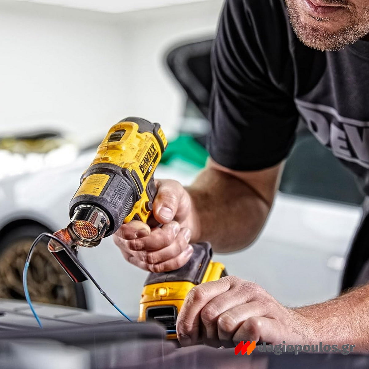 DeWalt DCE530N-XJ Πιστόλι Θερμού Αέρα Μπαταρίας 18V Li-Ion 2 Ταχυτήτων SOLO