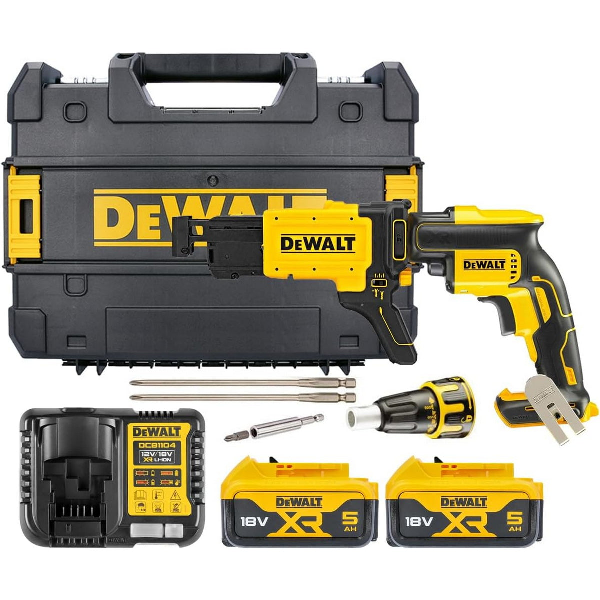DeWalt DCF620P2K Brushless Κατσαβίδι Γυψοσανίδας Μπαταρίας 18V Li-Ion Με 2 Μπαταρίες 5.0Ah & Βαλίτσα T-Stak